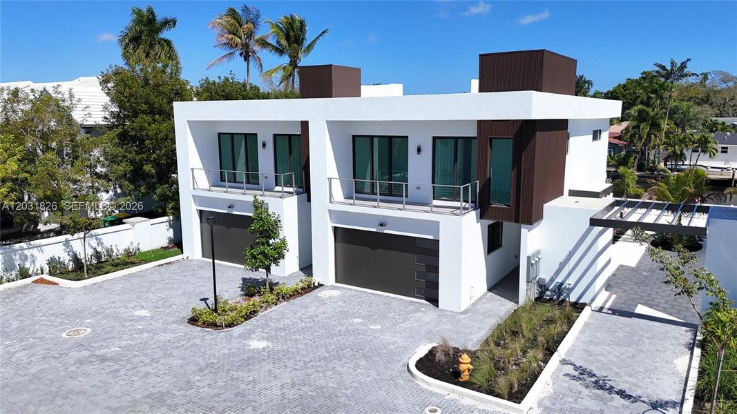 Front exterior of a new home in , Dania Beach, FL, highlighting curb appeal (Image 38).