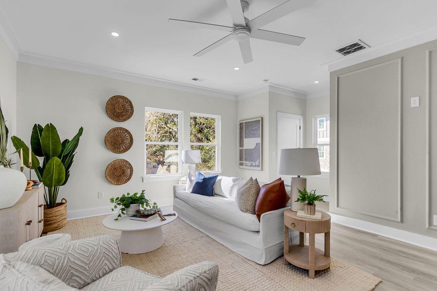 Furnished interior view inside a new home in , Charleston (Image 15).
