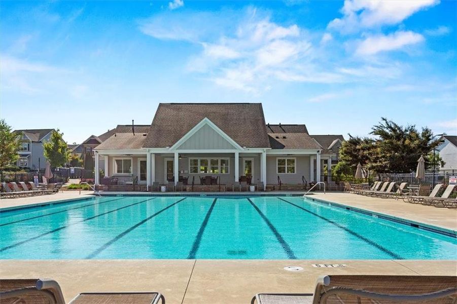 Front exterior of a new home in Edgewater, Canton, GA, highlighting curb appeal (Image 19).