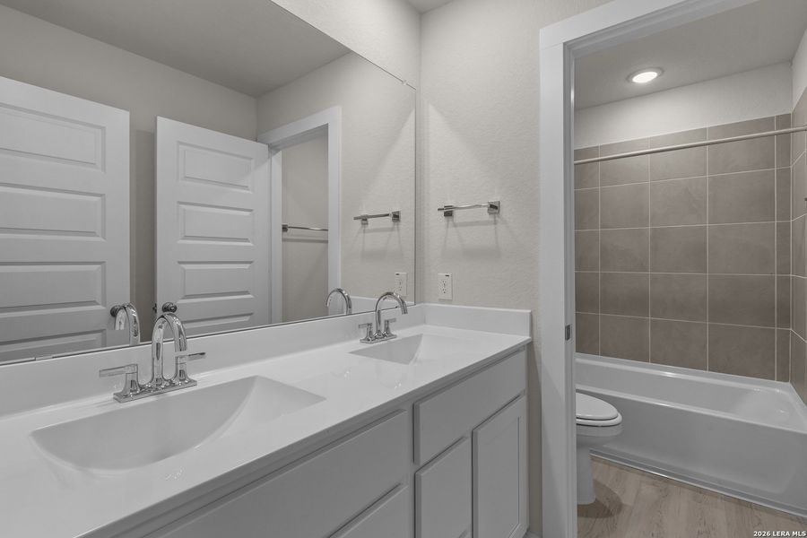 Furnished interior view inside a new home in Millican Grove, San Antonio (Image 11).