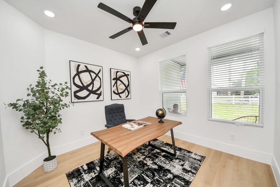 Furnished interior view inside a new home in , Spring (Image 15).