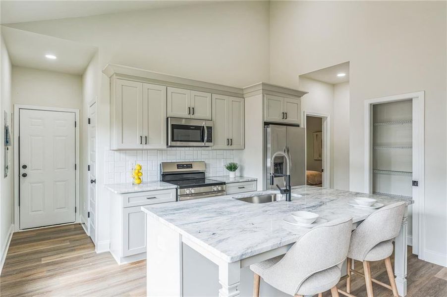 Furnished interior view inside a new home in , Atlanta (Image 6).