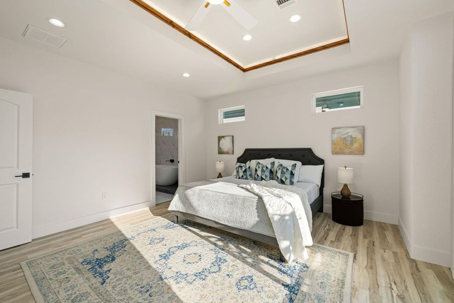 Furnished interior view inside a new home in , Houston (Image 13).