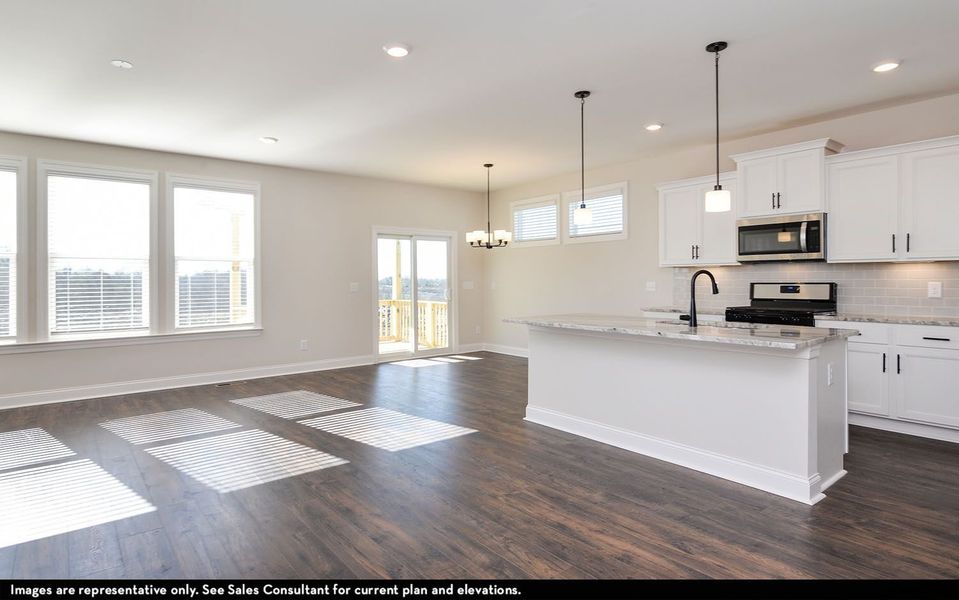 Furnished interior view inside a new home in The Retreat at Norman Farm, Hendersonville (Image 6).
