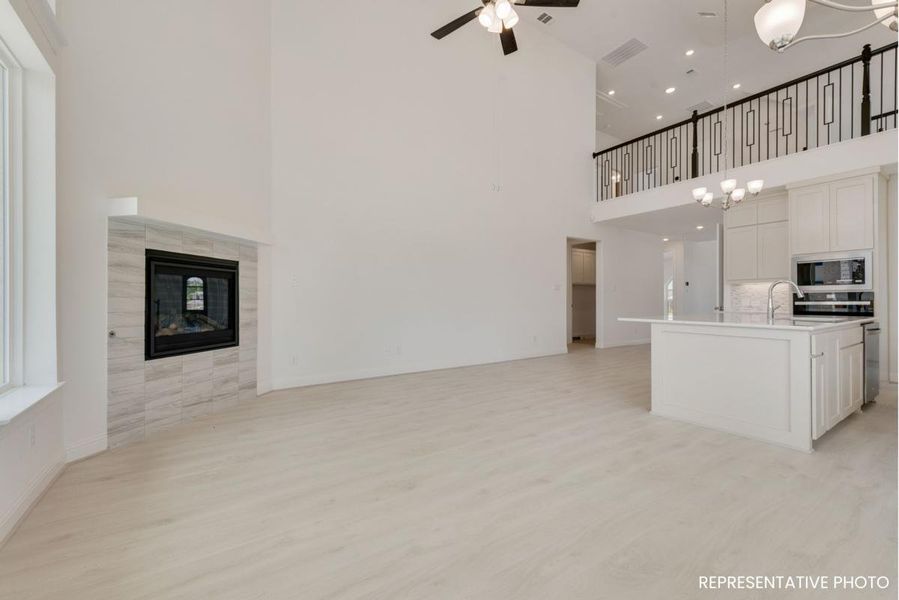 Representative furnished interior of a home built from the Royal Palm by Grand Homes in Trails at Cottonwood Creek, Rowlett (Image 8).