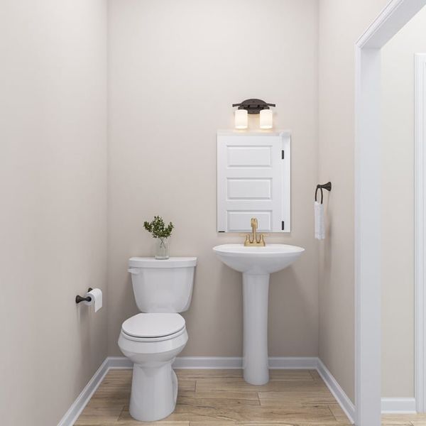 Furnished interior view inside a new home in Capitol Collection at Lariat, Liberty Hill (Image 19).