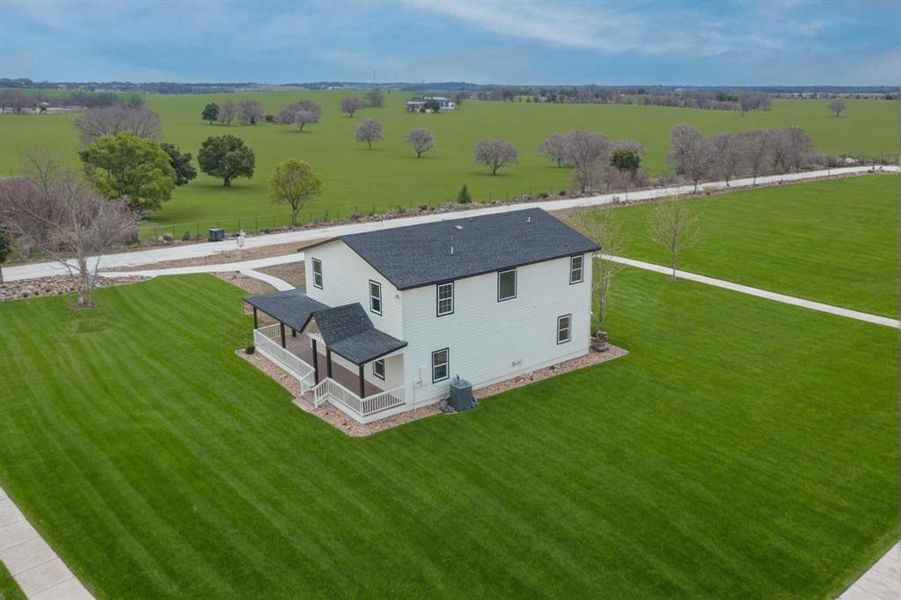 Exterior details and patio area of a home in , Abbott (Image 4). Exterior details and patio area of a home in , Abbott (Image 4).