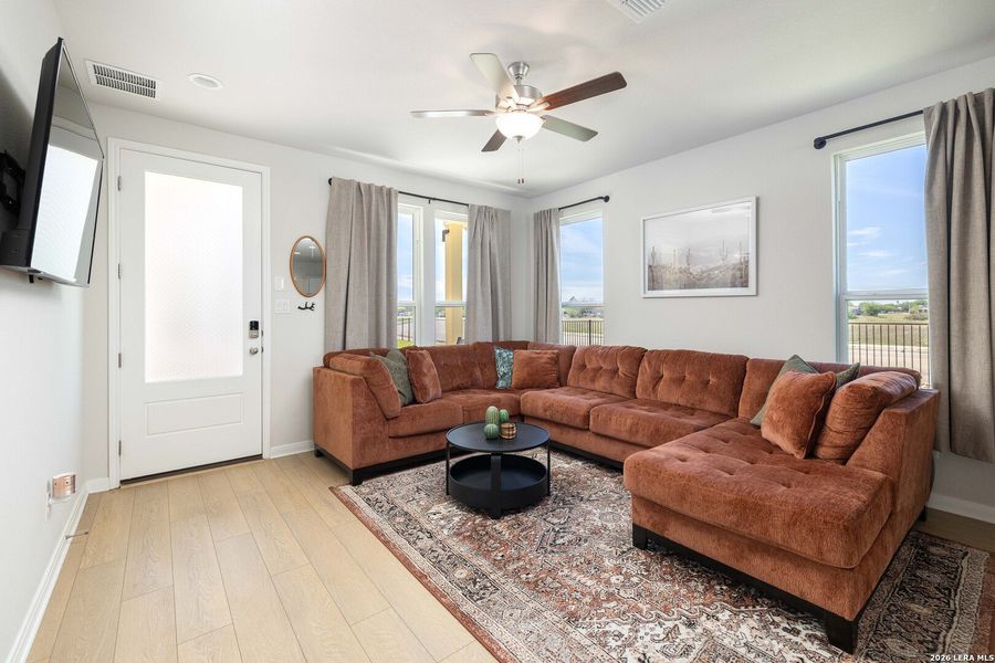 Furnished interior view inside a new home in , New Braunfels (Image 17).