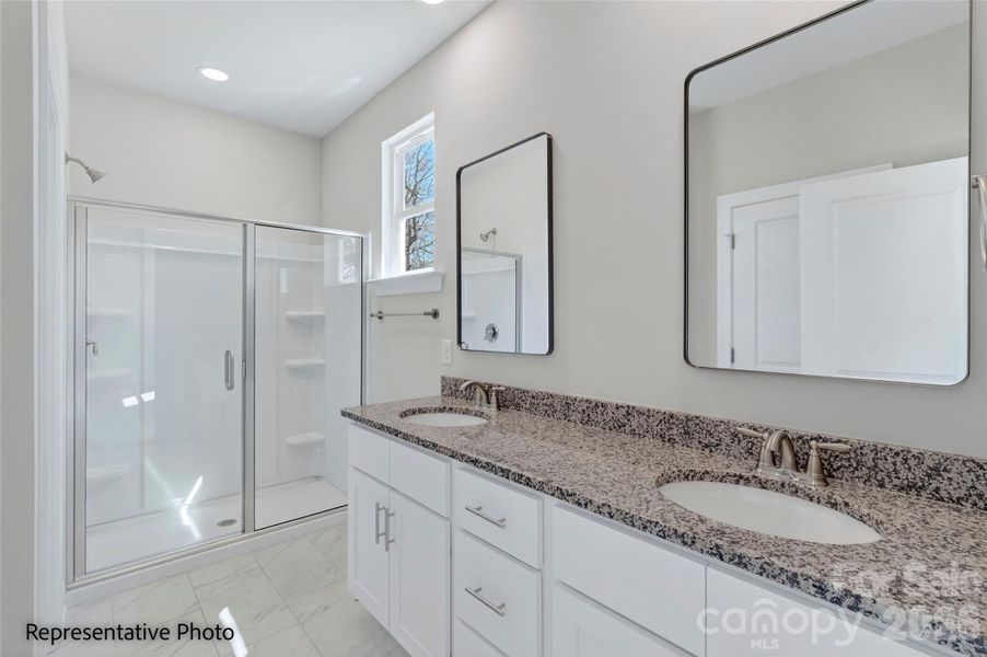Representative Photo. Primary Bathroom