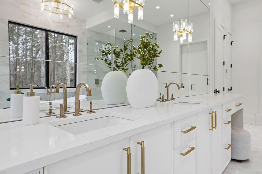 Furnished interior view inside a new home in , Johns Creek (Image 9).