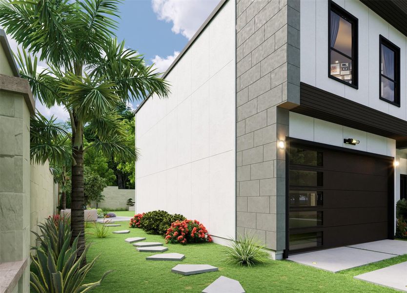 Exterior details and patio area of a home in , Houston (Image 4).