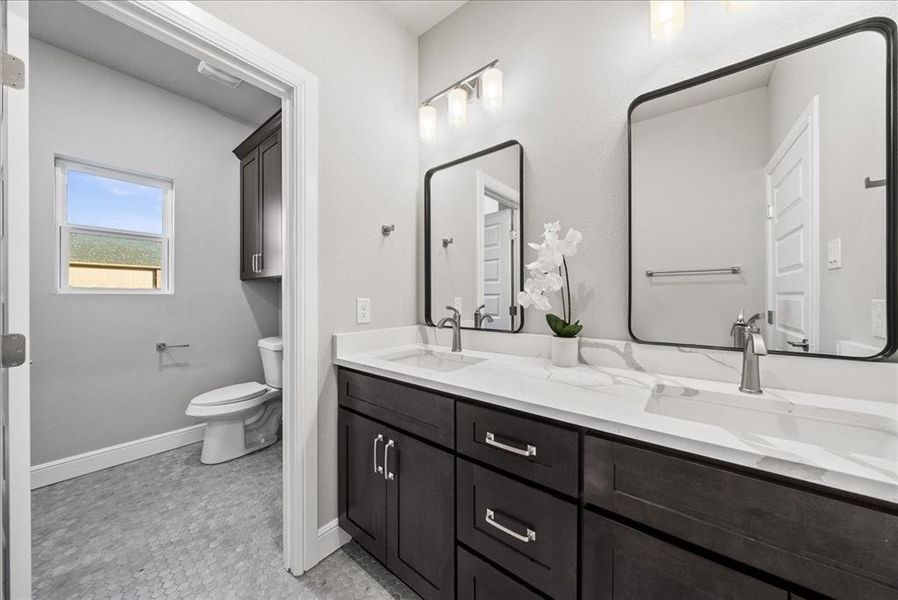 Furnished interior view inside a new home in , Godley (Image 32).