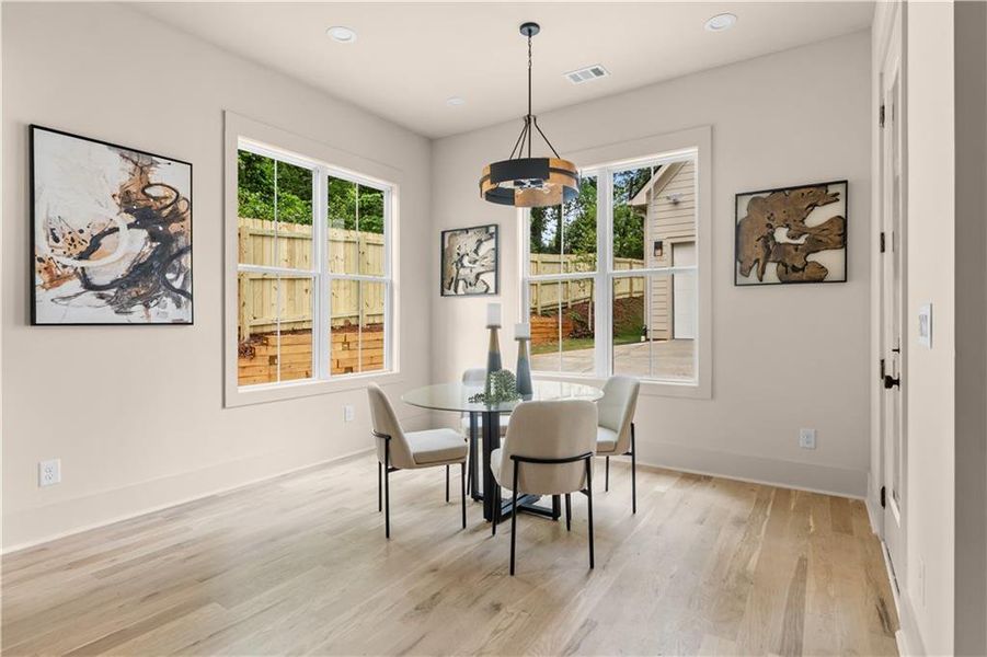 Furnished interior view inside a new home in , Atlanta (Image 10).