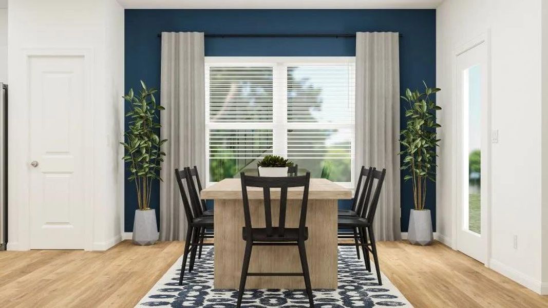 Furnished interior view inside a new home in Meadowlark Preserve, Pflugerville (Image 3).