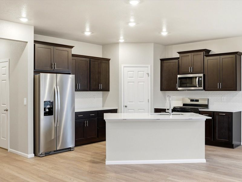 Furnished interior view inside a new home in Paint Brush Hills, Peyton (Image 4). Furnished interior view inside a new home in Paint Brush Hills, Peyton (Image 4).