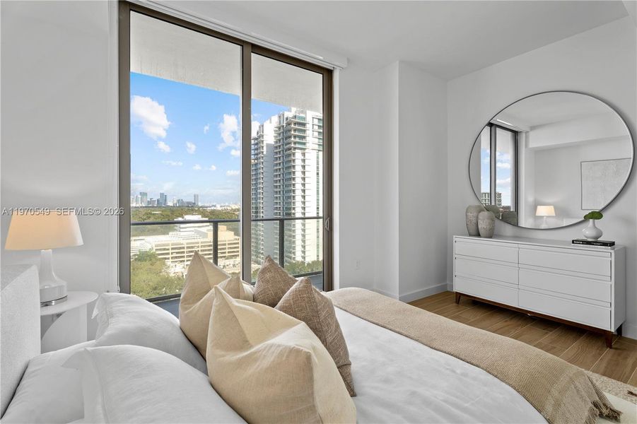 Furnished interior view inside a new home in , Miami (Image 13).