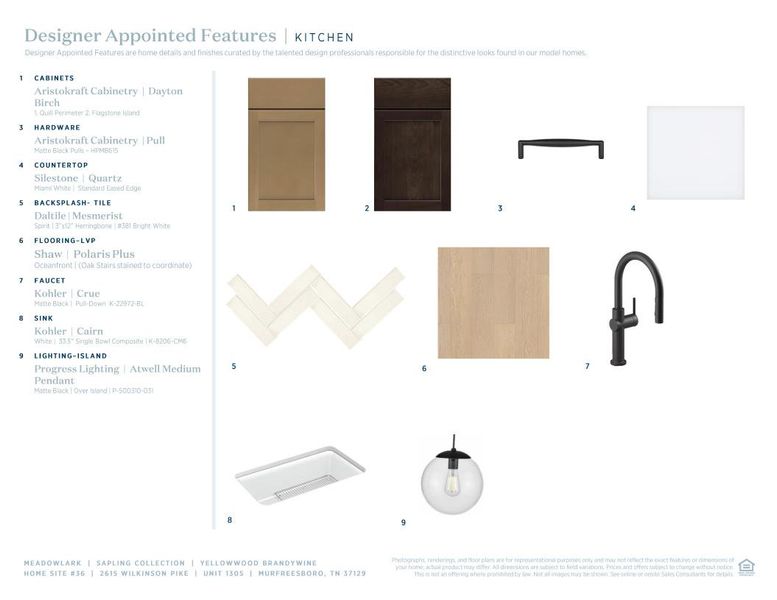 Sample of building materials used in homes in Meadowlark, Murfreesboro (Image 7). Sample of building materials used in homes in Meadowlark, Murfreesboro (Image 7).