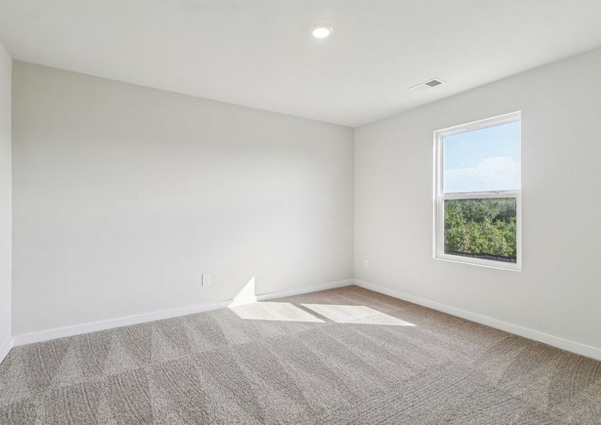 Each bedroom has a closet