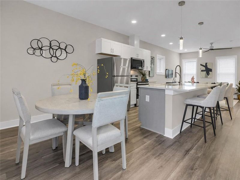 Furnished interior view inside a new home in , Atlanta (Image 12).