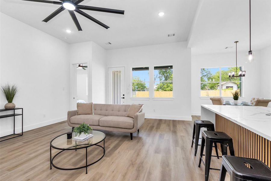 Furnished interior view inside a new home in , Houston (Image 10).