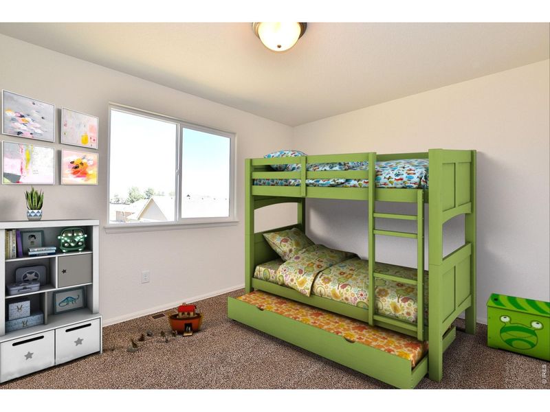 Furnished interior view inside a new home in , Greeley (Image 10).