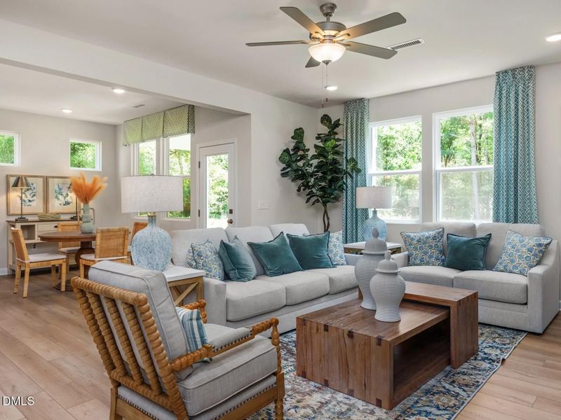 Furnished interior view inside a new home in Wendell Ridge, Wendell (Image 8).