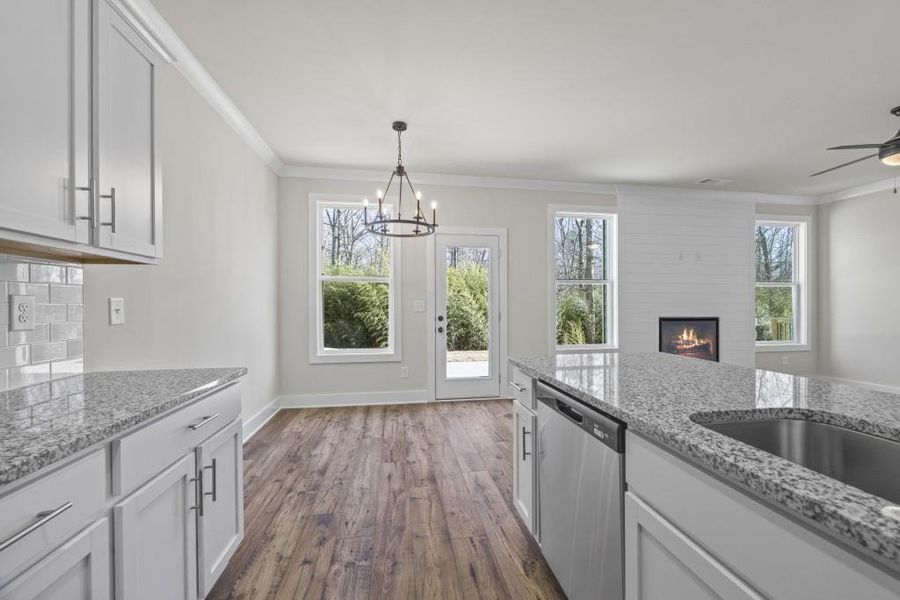 Furnished interior view inside a new home in , Hartwell (Image 19).