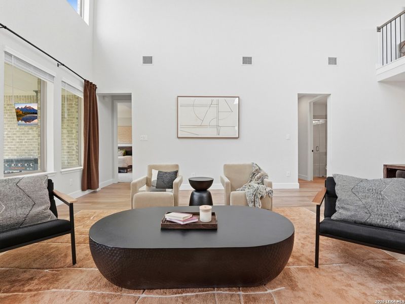 Furnished interior view inside a new home in Corley Farms, Boerne (Image 8). Furnished interior view inside a new home in Corley Farms, Boerne (Image 8).