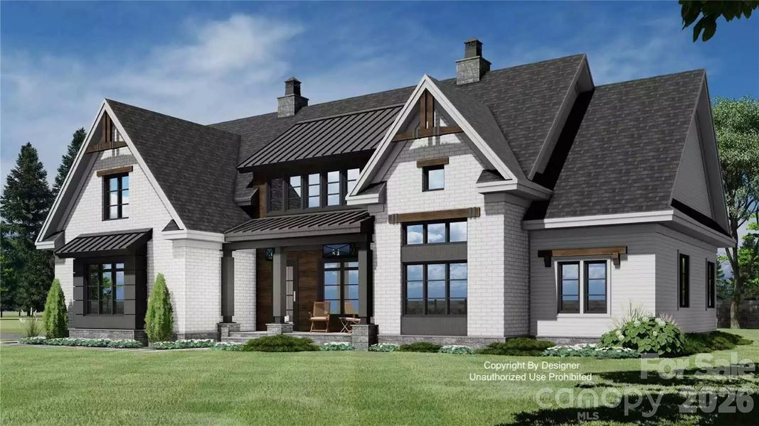 Front exterior of a new home in , Denver, NC, highlighting curb appeal (Image 19).