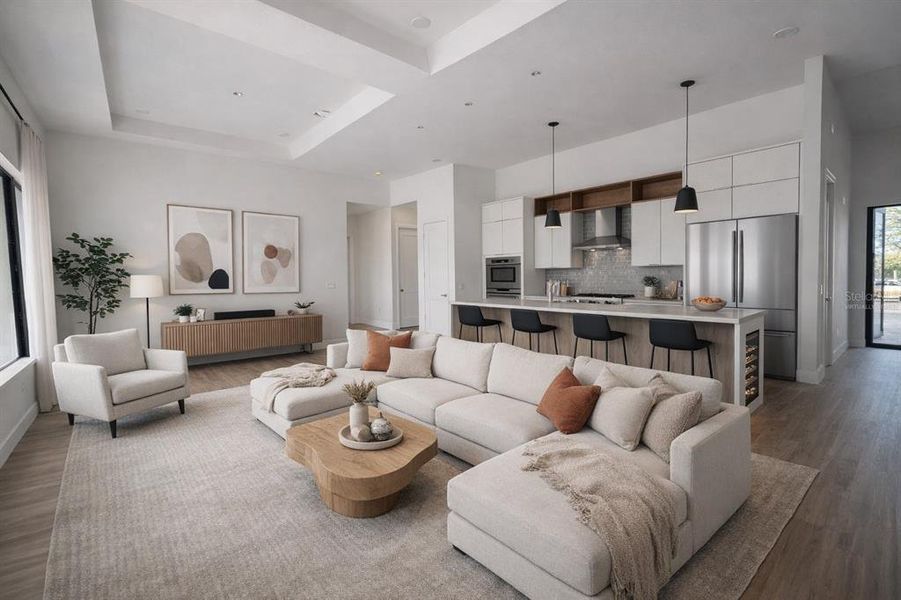 Furnished interior view inside a new home in , Port Charlotte (Image 3). Furnished interior view inside a new home in , Port Charlotte (Image 3).