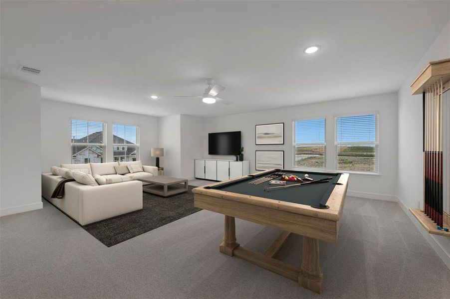 Furnished interior view inside a new home in Timberbrook, Justin (Image 15).