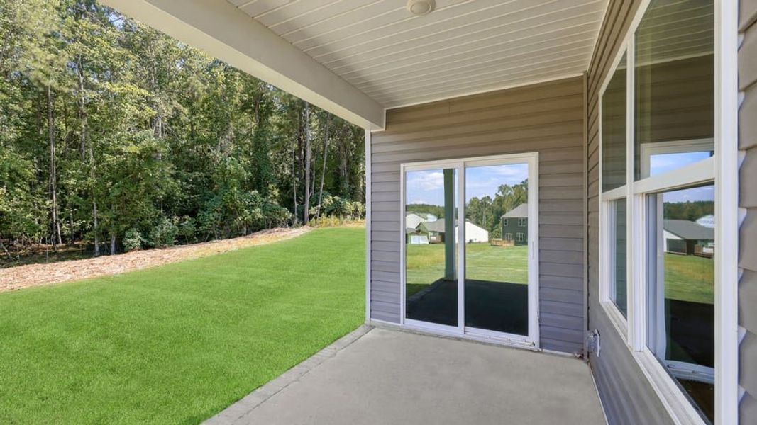 Exterior details and patio area of a home in Pine Lake Estates, Anderson (Image 23). Exterior details and patio area of a home in Pine Lake Estates, Anderson (Image 23).