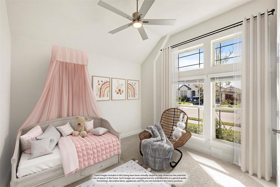 Furnished interior view inside a new home in Waterscape Classic 60s, Royse City (Image 16).