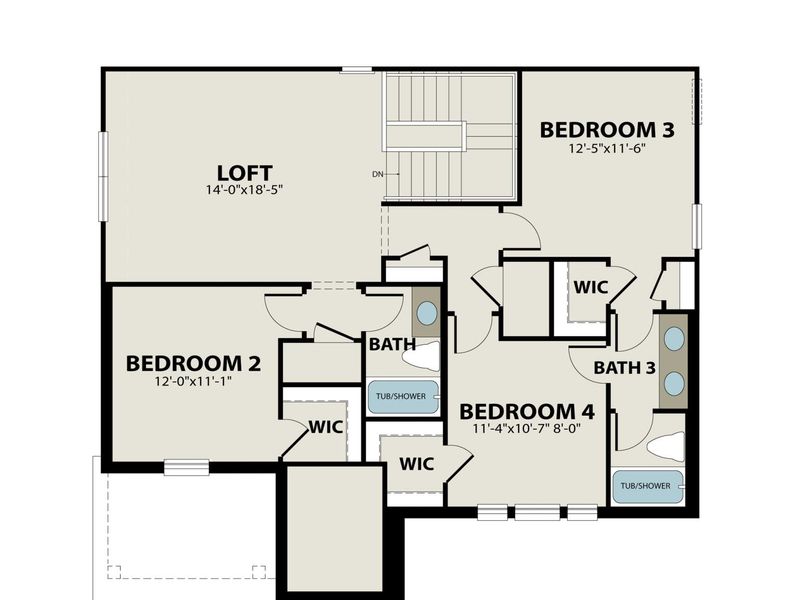 2D floor plan layout of this home in Mercer Meadows, Royse City, TX (Image 3). 2D floor plan layout of this home in Mercer Meadows, Royse City, TX (Image 3).