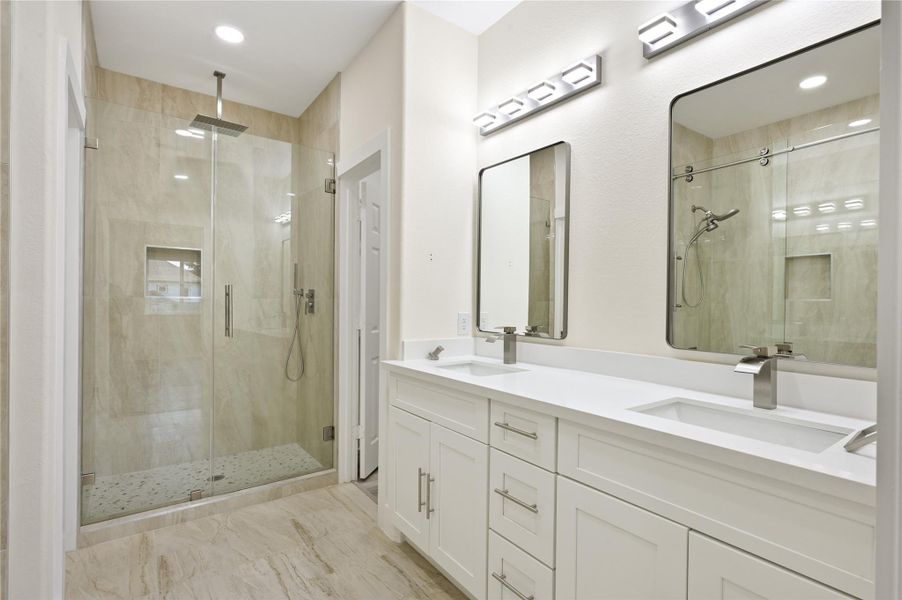 Furnished interior view inside a new home in , Houston (Image 8).