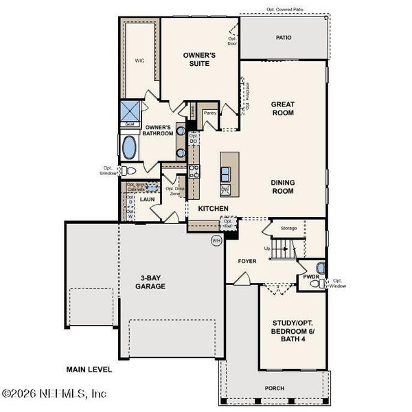2D floor plan layout of this home in Reserve East, Flagler Beach, FL (Image 5). 2D floor plan layout of this home in Reserve East, Flagler Beach, FL (Image 5).