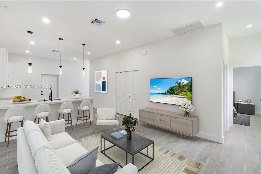 Furnished interior view inside a new home in , Lehigh Acres (Image 11).