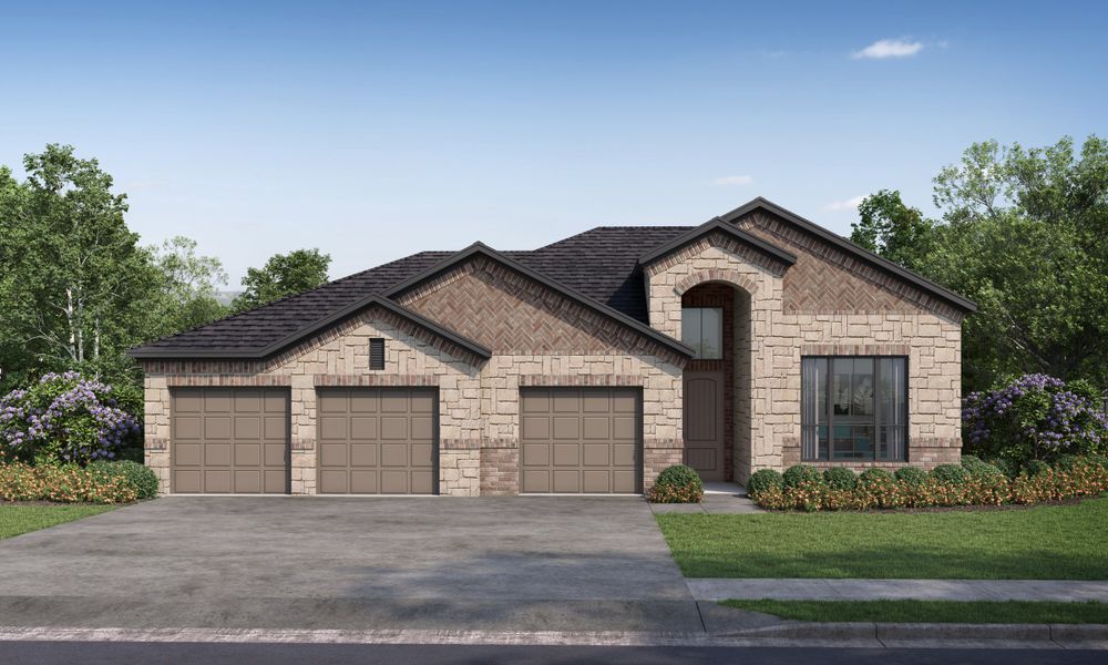 Representative exterior photo of a completed home built from the Aspen II by Altura Homes in Forest Ridge Estates, Greenville, TX (Image 4).