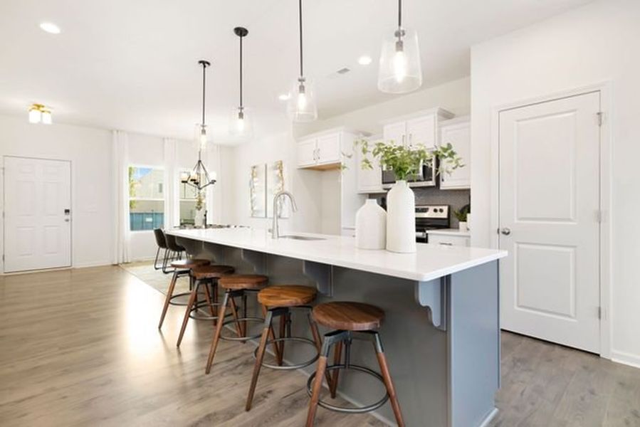Representative furnished interior of a home built from the Preston by True Homes in Edgewater - The Cottages, Lancaster (Image 6).