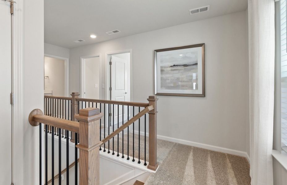 Stairway to third floor Stairway to third floor