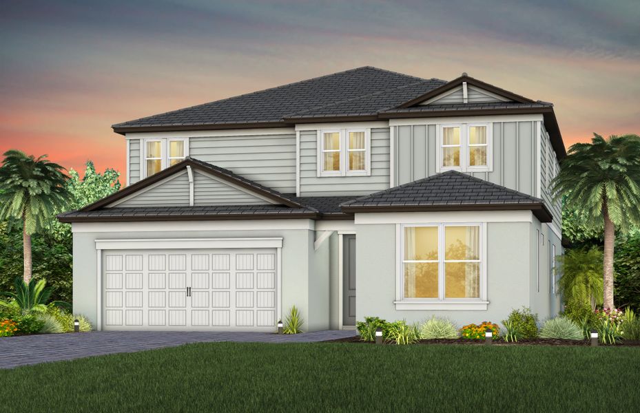 Representative exterior photo of a completed home built from the Serena by Del Webb in Explore Verona, Dade City, FL (Image 17). Representative exterior photo of a completed home built from the Serena by Del Webb in Explore Verona, Dade City, FL (Image 17).