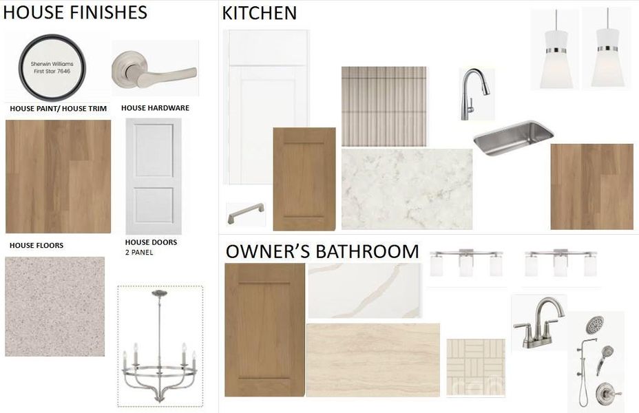 Sample of building materials used in homes in The River District – Excursion Collection, Charlotte (Image 3).