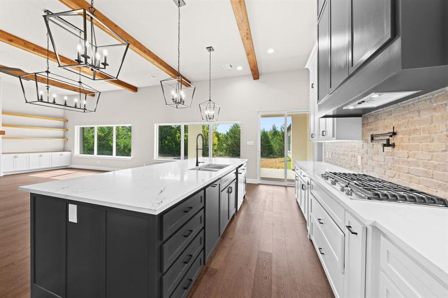 Furnished interior view inside a new home in , Waxahachie (Image 8). Furnished interior view inside a new home in , Waxahachie (Image 8).