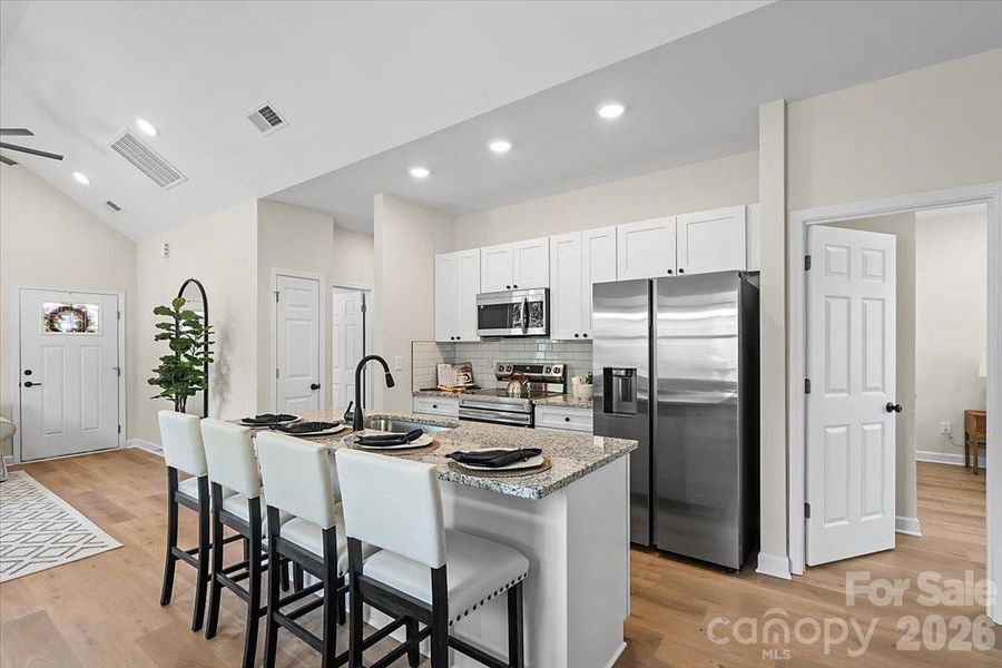 Furnished interior view inside a new home in , Spencer (Image 13).