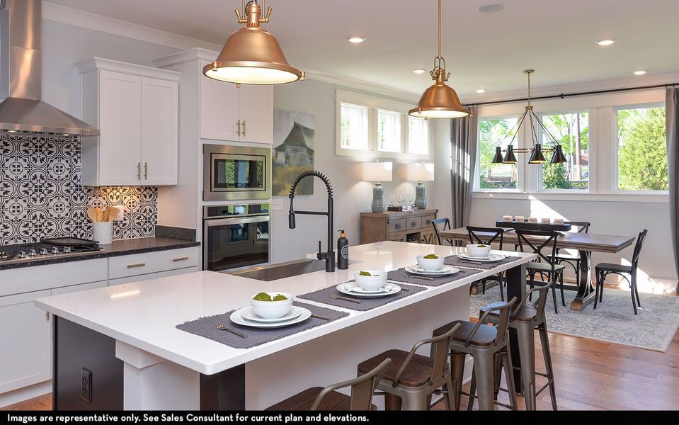 Furnished interior view inside a new home in Aden Woods, Fairview (Image 9).