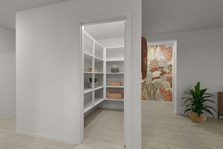 Walk-in kitchen pantry