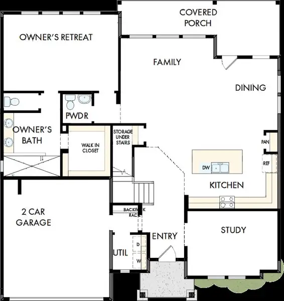 2D floor plan layout of this home in Sunfield, Buda, TX (Image 2). 2D floor plan layout of this home in Sunfield, Buda, TX (Image 2).