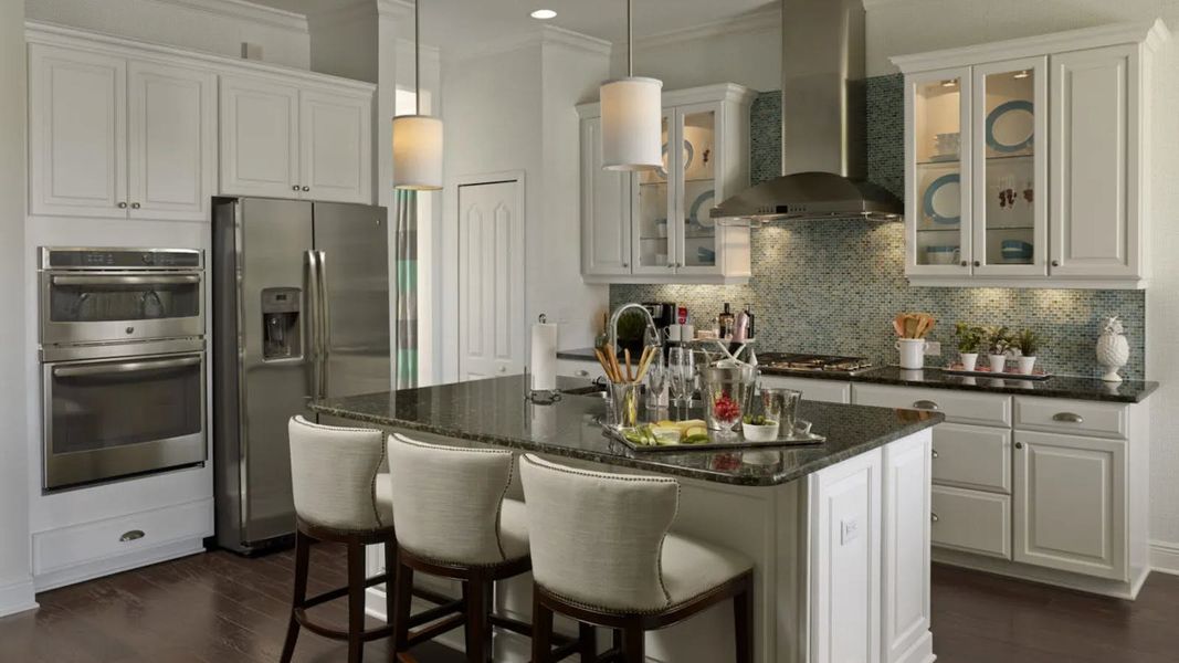 Furnished interior view inside a new home in Palm Grove Real Estate and Homes for Sale in Lakewood Ranch, FL - Neal Communities, Bradenton (Image 11).