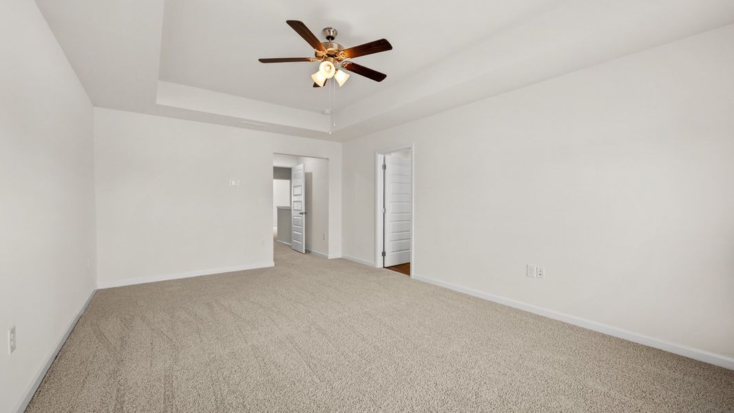 Representative unfurnished interior of a home built from the Salisbury by D.R. Horton in Inverness at Sugarloaf, Lawrenceville (Image 28).