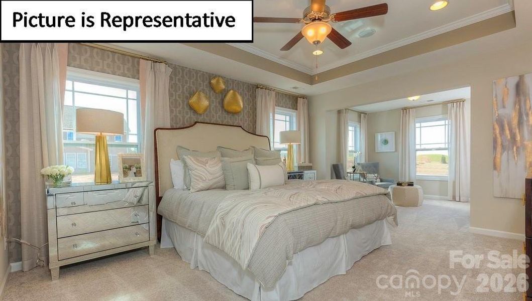 Furnished interior view inside a new home in Falls Cove, Troutman (Image 13). Furnished interior view inside a new home in Falls Cove, Troutman (Image 13).